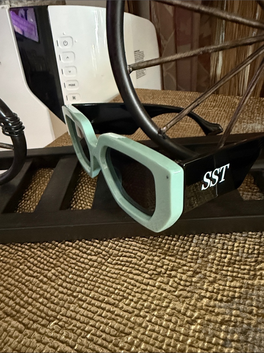Two-Tone Mint & Black Women's Sunglasses